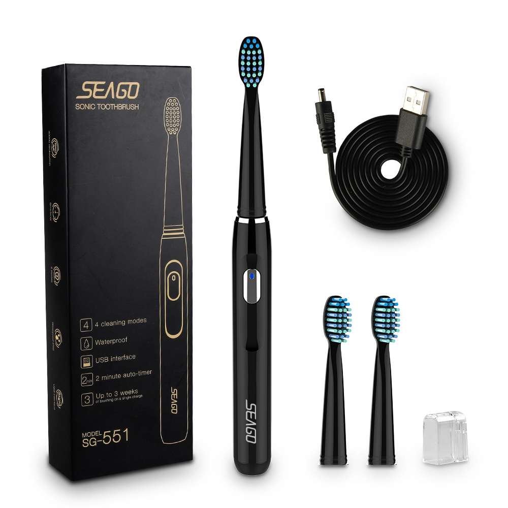 SEAGO Wholesale SG551 USB Automatic Rechargeable Adult Sonic Electric Tooth brush