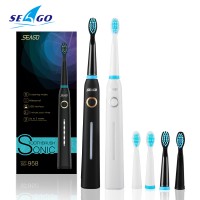 SEAGO SG-958-2 China factory 40,000strokes Rechargeable lithium battery personalized Sonic Electrical electric toothbrush