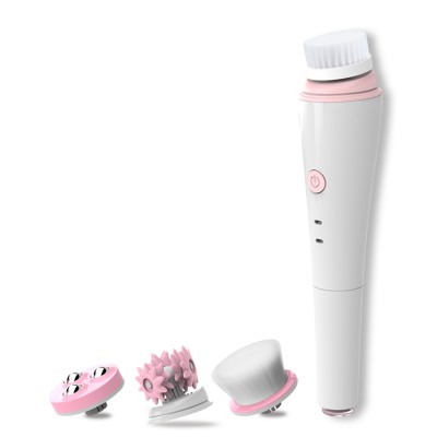 SG703 soft bristle waterproof battery-operated sonic rotating Facial cleansing brush